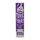 46" Double Sided Leaner, Texas Christian University, Halloween