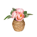 Hop Into Spring Faux Floral Table Decor Artificial Floral Potted, 4"H, Asst of 4, In Wooden Crate CD