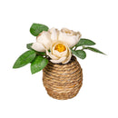 Hop Into Spring Faux Floral Table Decor Artificial Floral Potted, 4"H, Asst of 4, In Wooden Crate CD