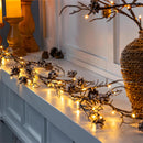 Winter Grove Garland Pine Cone Frosted LED Artificial, 72"L