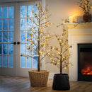 Winter Grove Garland Pine Cone Frosted LED Artificial, 72"L