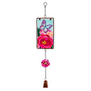 What She Shed Garden Decor, Glow-in-the-Dark Stained Glass Outdoor Hanging Decor, Asst of 3
