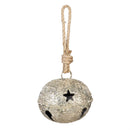 Pearl and Pine Garden Accent, Metal Hanging Decor, Jingle Bell, Asst of 4