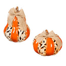 LED Ceramic Table Décor, 2 Asst, Pumpkins