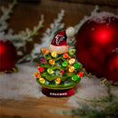 4" Mini LED Tabletop Christmas Tree, Atlanta Falcons