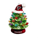 4" Mini LED Tabletop Christmas Tree, Atlanta Falcons