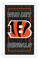 Cincinnati Bengals NFL Football Rectangle Neolite LED Decor
