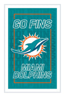Miami Dolphins NFL Football Rectangle Neolite LED Decor