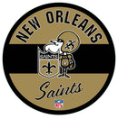 New Orleans Saints NFL Football Large Round Vintage Edgelite LED Decor