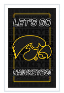 University of Iowa College Rectangle Neolite LED Decor