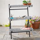 What She Shed Plant Stand, Metal, 3-Tiered Plant Stand