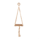 VivaStyle Plant Stand, Macrame & Wood, Hanging Plant Stand, 32" H, Set of 2