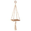 VivaStyle Plant Stand, Macrame & Wood, Hanging Plant Stand, 32" H, Set of 2