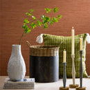 Black Iron Basket with Rattan Stitch Top, Nested Set of 2