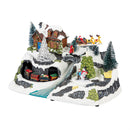 Heartfelt Cheer LED Table Decor Plastic Christmas Winter Scene, Motion, and Music, 13.5"L