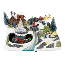 Heartfelt Cheer LED Table Decor Plastic Christmas Winter Scene, Motion, and Music, 13.5"L