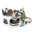Heartfelt Cheer LED Table Decor Plastic Christmas Winter Scene, Motion, and Music, 13.5"L