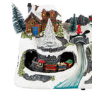 Heartfelt Cheer LED Table Decor Plastic Christmas Winter Scene, Motion, and Music, 13.5"L