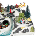 Heartfelt Cheer LED Table Decor Plastic Christmas Winter Scene, Motion, and Music, 13.5"L
