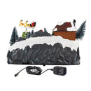 Heartfelt Cheer LED Table Decor Plastic Christmas Winter Scene, Motion, and Music, 13.5"L