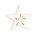 Season to Sparkle LED Table Decor Star with Snowflake Cut Out Ceramic Set