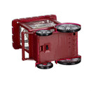Sugar & Stripes Bright LED Table Decor Baking Santa Plastic Water Lantern, 8"H