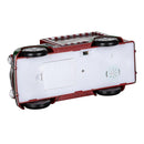 Sugar & Stripes Bright LED Table Decor Santa and Mrs. Claus in Truck Plastic Water Lantern, 9.5"L