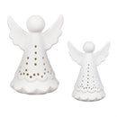 VivaStyle LED Table Decor, Ceramic, Angel, Set of 2