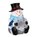 Heartfelt Cheer LED Table Decor Christmas Character with Icon Color Changing Resin, Asst, 6.25"H
