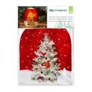 Winter Grove LED Table Decor PVC Vase with Floating Flickering Candle, 6.5"H