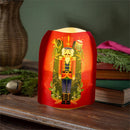 Joyful Traditions LED Table Decor PVC Vase with Floating Flickering Candle, 6.5"H