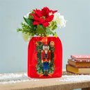 Joyful Traditions LED Table Decor PVC Vase with Floating Flickering Candle, 6.5"H