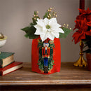 Joyful Traditions LED Table Decor PVC Vase with Floating Flickering Candle, 6.5"H