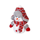 Heartfelt Cheer LED Table Decor Fabric and Plastic Snowman, Set of 2