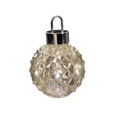 Season to Sparkle LED Table Decor Ornament Shaped Rotating Glass, 12.25"H