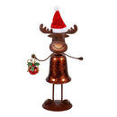 Heartfelt Cheer Table Décor Christmas Character Bell Metal, Asst, 10.25"H