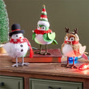 Twas The Night Table Décor Christmas Character Bird Fabric, Asst
