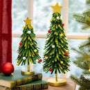 Heartfelt Cheer Table Décor Christmas Tree Fabric and Wood Set