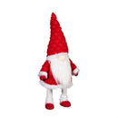 Winter Grove Table Décor Fabric Gnome Red with Bouncing Body, 34"H