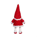 Winter Grove Table Décor Fabric Gnome Red with Bouncing Body, 34"H