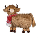 Holly Homestead Table Décor Fabric Highland Cow, 21"L