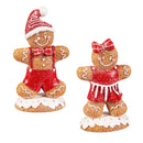 Baking Spirits Bright Table Decor Resin Gingerbread, 6.25", Asst of 2