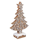 Sugar & Stripes Bright Table Décor Resin Gingerbread Tree, Set of 2