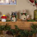 Winter Grove Table Décor Resin Animal with Artificial, 7"H, Asst of 2