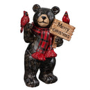 Winter Grove Table Décor Resin Animal with Scarf, 7.5"H, Asst of 2