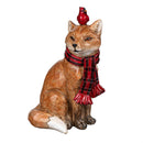Winter Grove Table Décor Resin Animal with Scarf, 7.5"H, Asst of 2