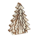 Wooden Nested Icon Tabletop Decor, Snowman/Angel/Tree, 3 Asst