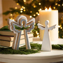 Nativity Table Decor Wood Nested Angel, 8"