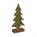 Shades of Emerald Table Décor Tree with Embellishments Wood, 12.25"H