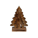 Shades of Emerald Table Décor Nested Tree with Beading Wood, 8"H